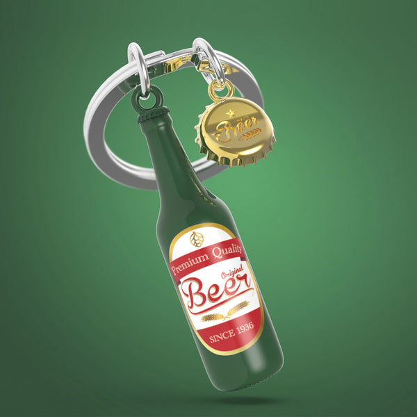 Keychain Beer Bottle & Cap