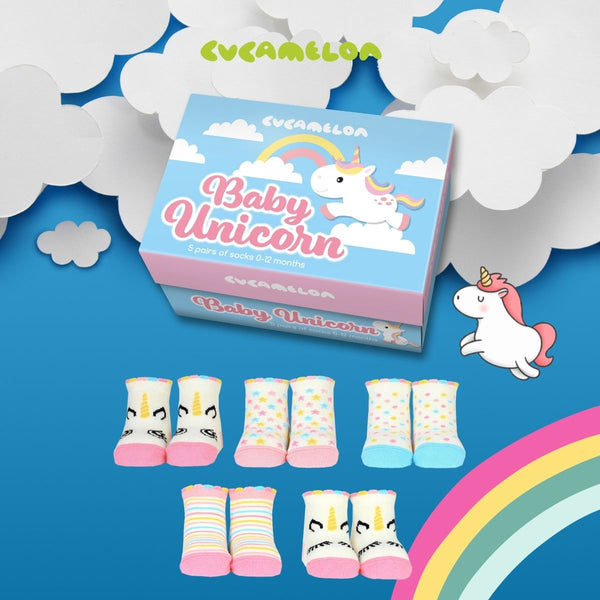 Socks for Newborns - Baby Unicorn
