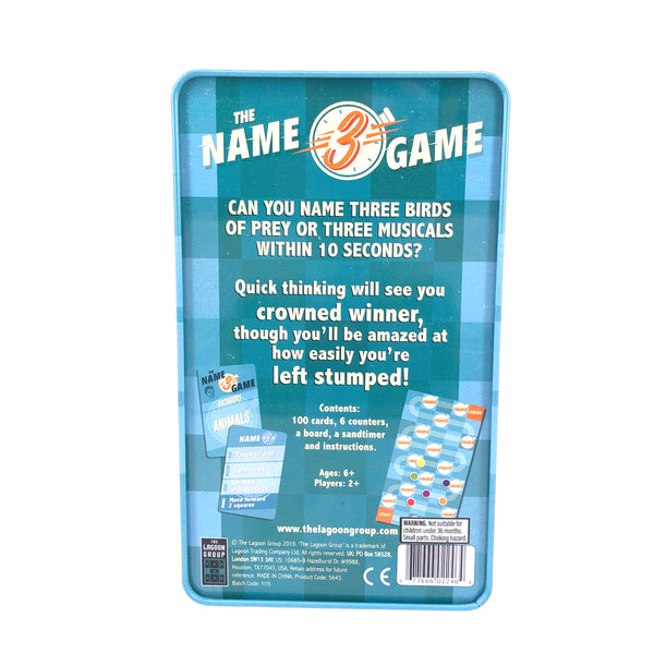 Name Three Game