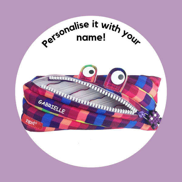 Pixel Monster Pouch Purple - Zigzagme