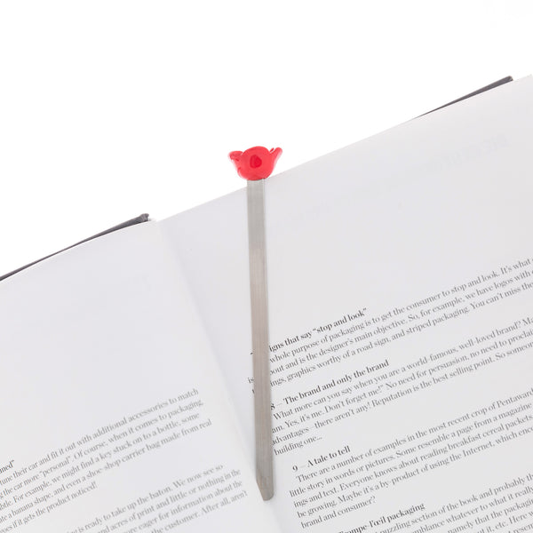 Bookmark Heart in Red Rose - Zigzagme
