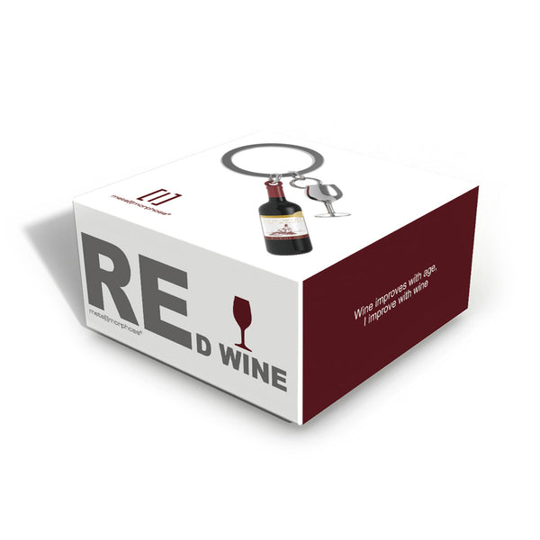 Keychain Wine Bottle & Glass