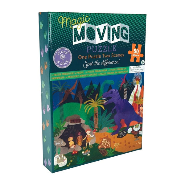 50 piece Moving Puzzle Dino