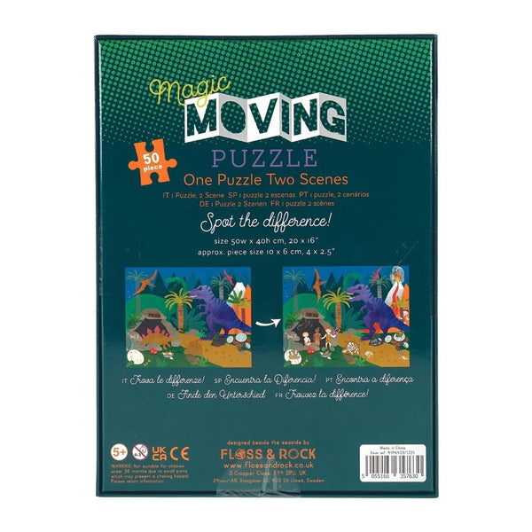 50 piece Moving Puzzle Dino