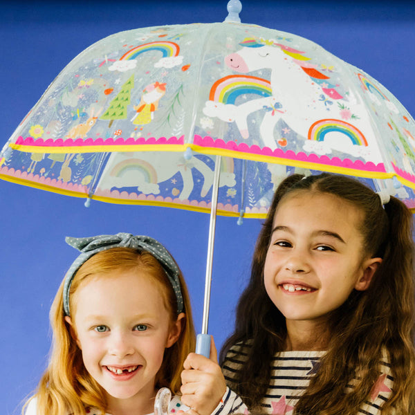 Colour Changing Umbrella Rainbow Fairy Clear