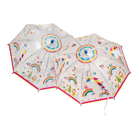 Colour Changing Umbrella Rainbow Fairy Clear