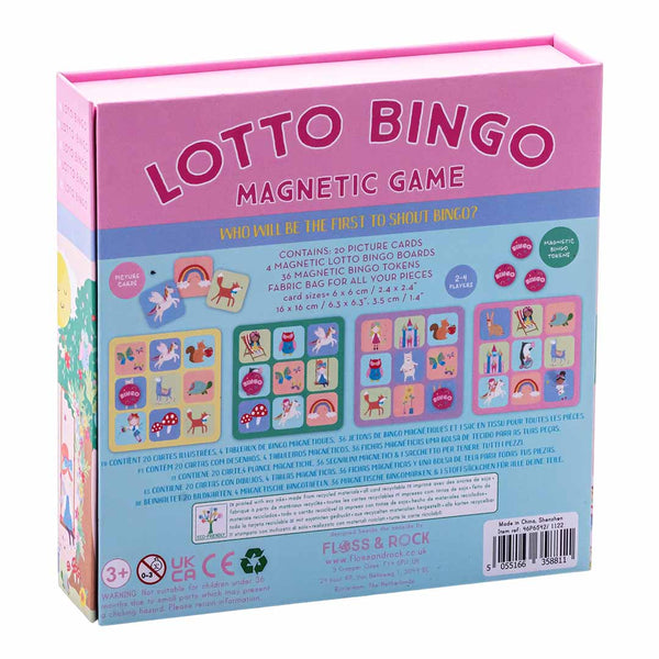 Magnetic Lotto Bingo Rainbow Fairy