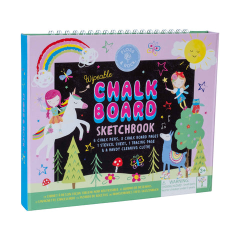 Chalk Board Sketchbook Rainbow Fairy