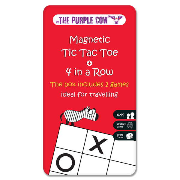 TO GO Magnetic Travel Games Tic Tac Toe & 4 In A Row