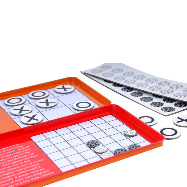 TO GO Magnetic Travel Games Tic Tac Toe & 4 In A Row