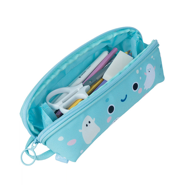 Kawaii Character Pencil Case Blue