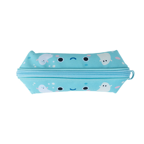 Kawaii Character Pencil Case Blue