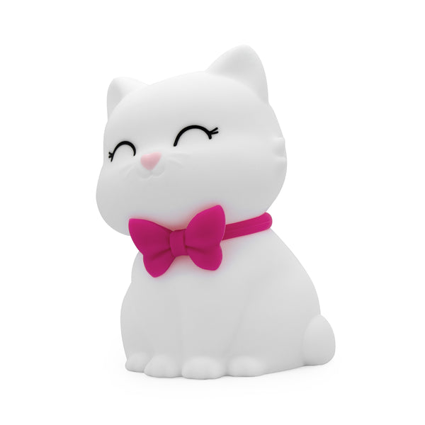Dhink Cute Silicone Kitty Cat Colour Changing Night Light With 15 Mins Timer
