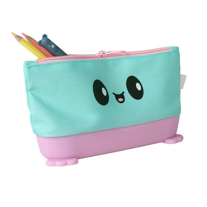 Cute Blue & Pink Silicone Standing Pouch