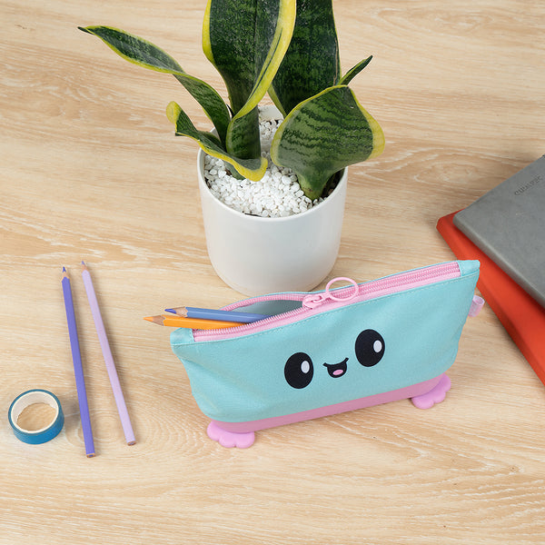 Cute Blue & Pink Silicone Standing Pouch