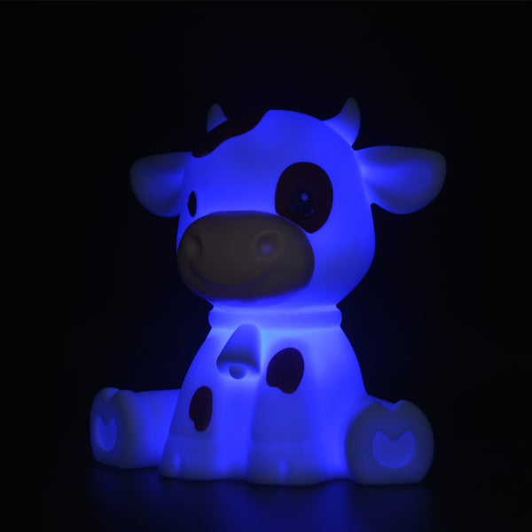 Mini Animal Cow Night Light with Colour Changing and 15 Mins Timer