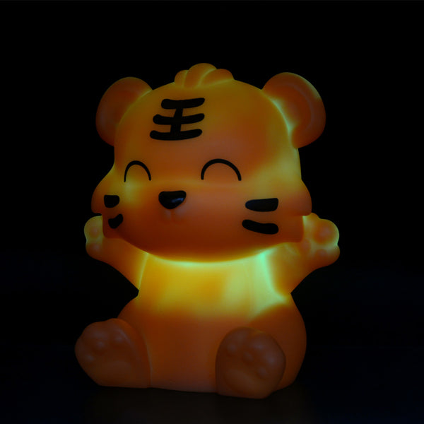 Mini Animal Cute Tiger Night Light with Colour Changing and 15 Mins Timer