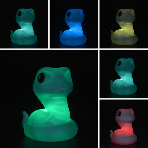Mini Animal Snake Night Light with Colour Changing and 15 Mins Timer