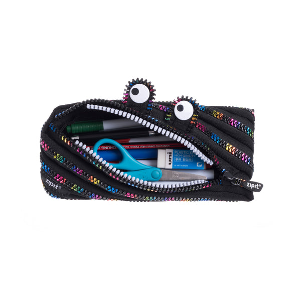 Monster Pouch Black & Rainbow - Zigzagme