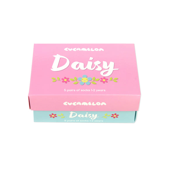 Socks for 1 to 2 years - Daisy Flowers