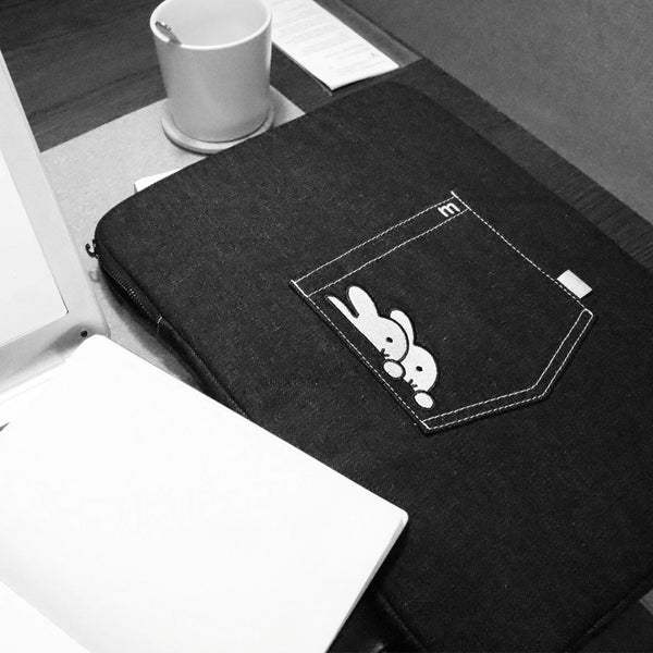 Miffy Laptop Case - Denim