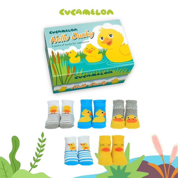 Socks for Newborns - Hello Ducky