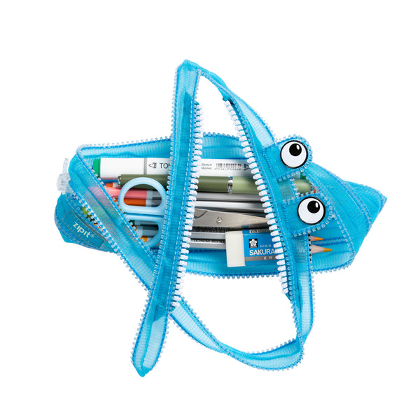 Mesh Monster Pouch Blue - Zigzagme