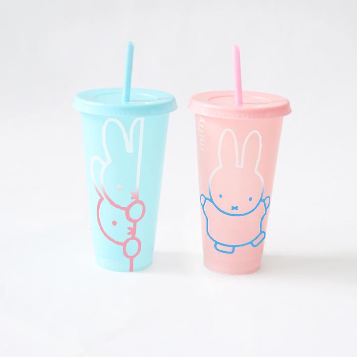 Miffy Colour Changing Tumbler - Coral and Blue