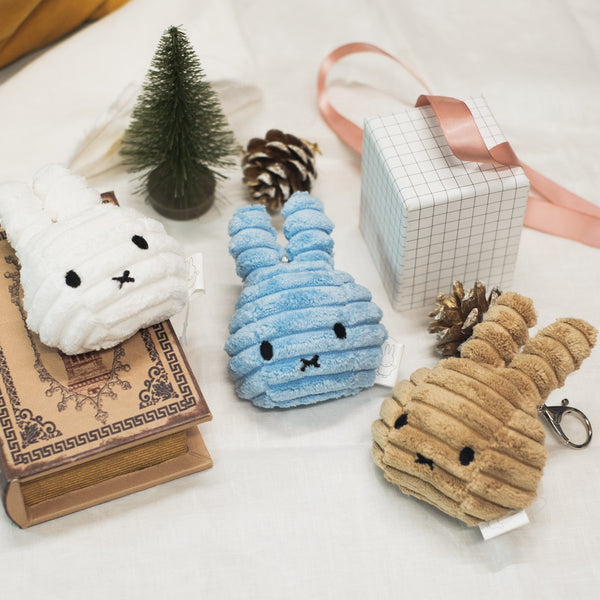Miffy Keychain Corduroy White